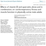 Effects of vitamin D and quercetin, alone and in combination, on cardiorespiratory fitness and muscle function in physically active male adults